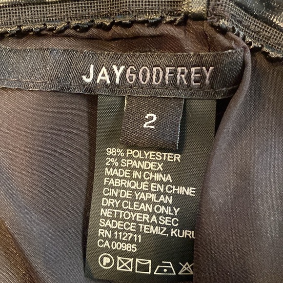 JAYGODFREY Asymmetrical Strapless Dress NWT Size 2 - Picture 5 of 5